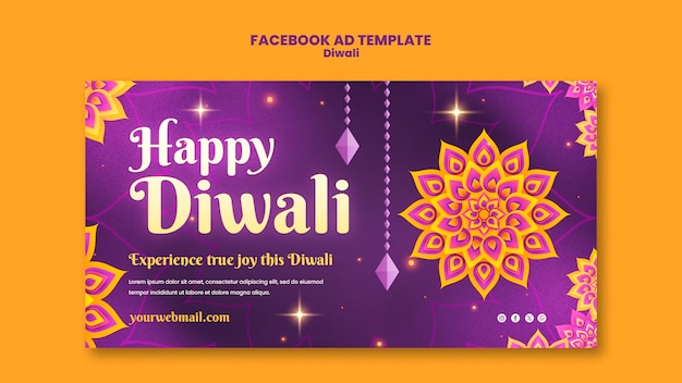 Le Modèle De Facebook Pour La Célébration De Diwali