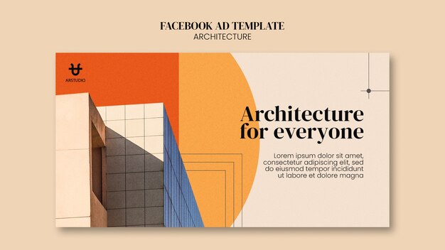 Modèle facebook de projet d'architecture