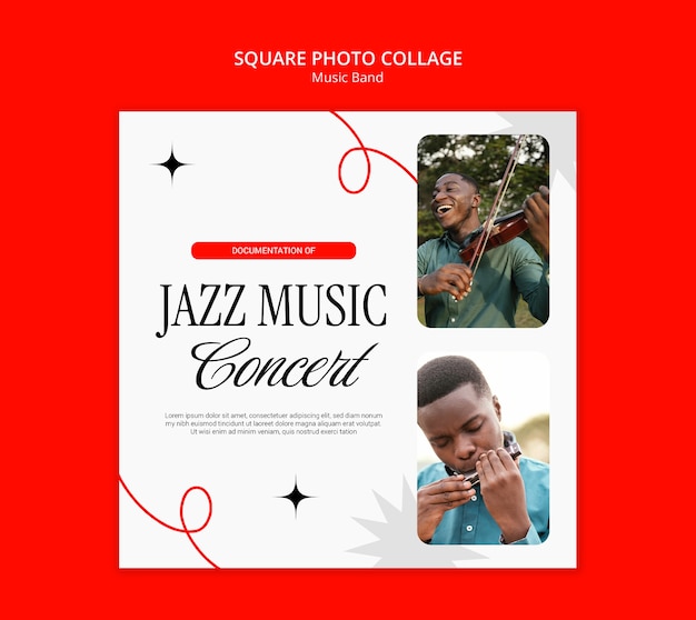 Modèle de festival de musique de groupe