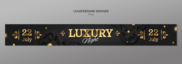 Un modèle de fête luxueux