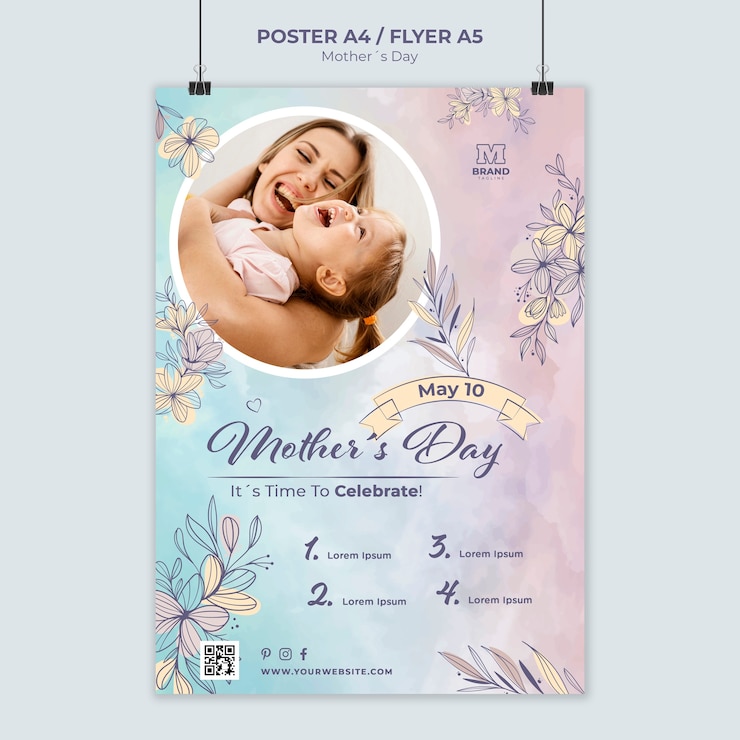 PSD gratuit modèle de fête des mères