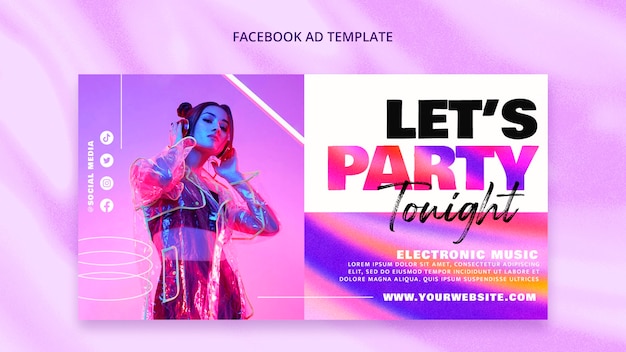 Modèle de fête de musique dégradée