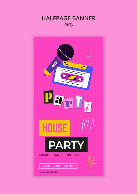 PSD gratuit modèle de fête de nuit de discothèque