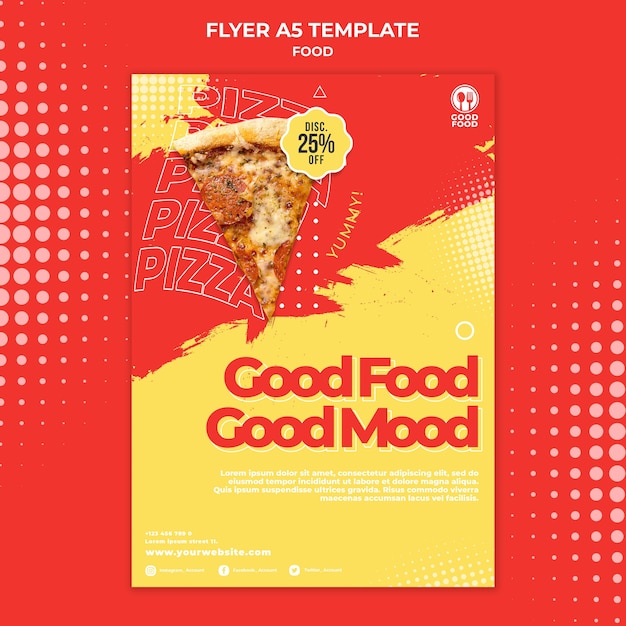 PSD gratuit modèle de flyer alimentaire