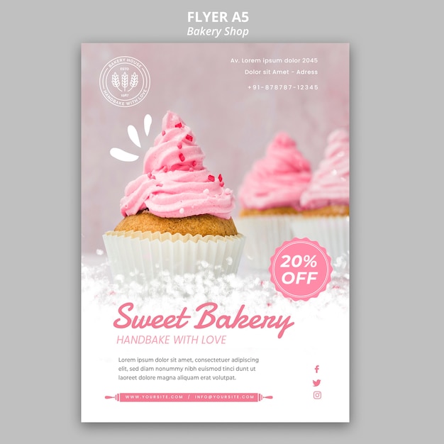 Modèle de flyer de boulangerie