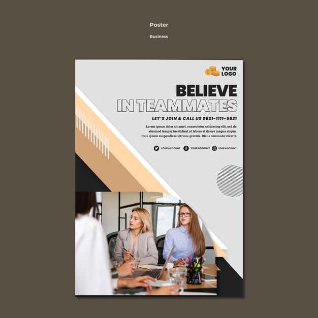 Modèle de flyer d'entreprise a5