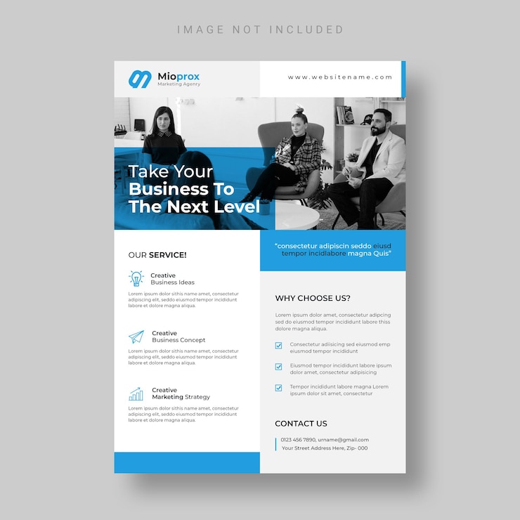 PSD gratuit modèle de flyer d'entreprise moderne