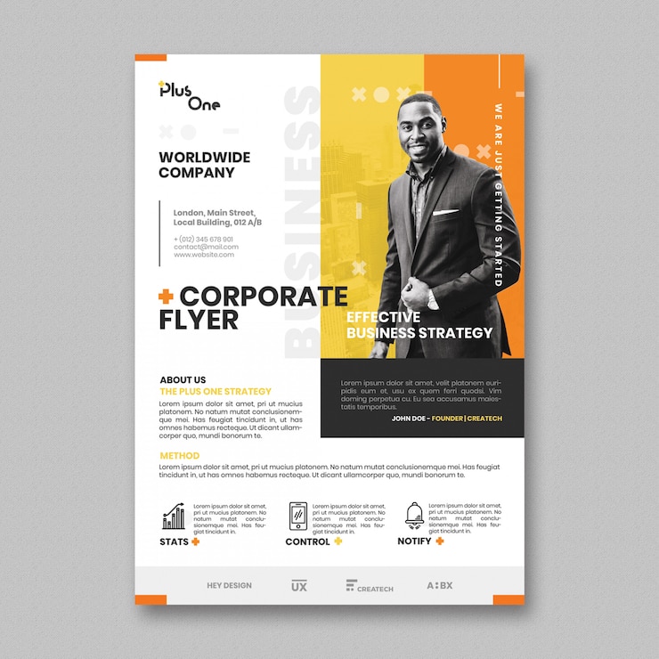 PSD gratuit modèle de flyer d&#39;entreprise