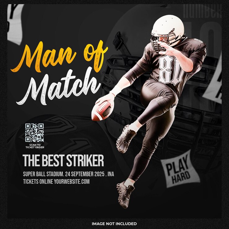 PSD gratuit modèle de flyer de événement sportif de football