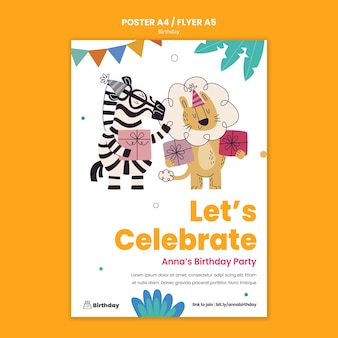 Modele De Flyer De Fete D Anniversaire Psd Gratuite Modele De Flyer De Fete D Anniversaire Psd Gratuite