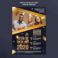 PSD gratuit modèle de flyer fiesta de fin de ano 2020