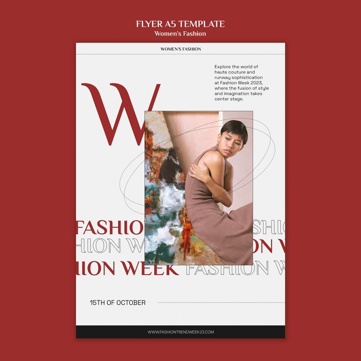 PSD gratuit modèle de flyer de mode pour femmes