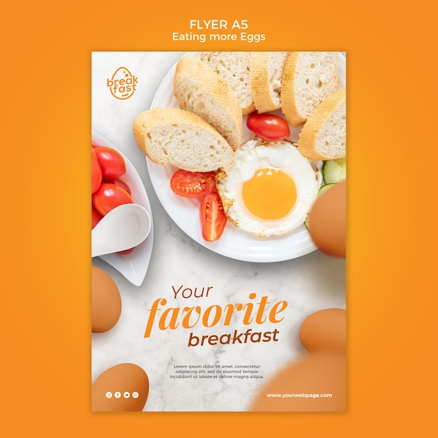 Modèle De Flyer De Petit-déjeuner Préféré