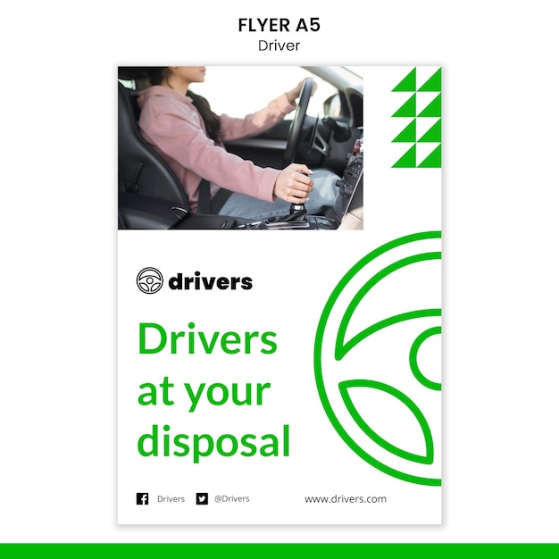 PSD gratuit modèle de flyer de pilote