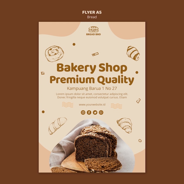 Modèle de Flyer pour boulangerie