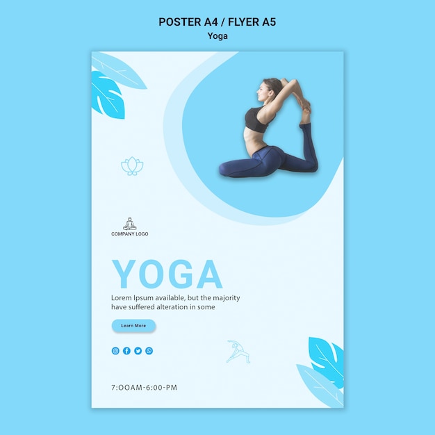 Modèle De Flyer Pour Exercice De Yoga