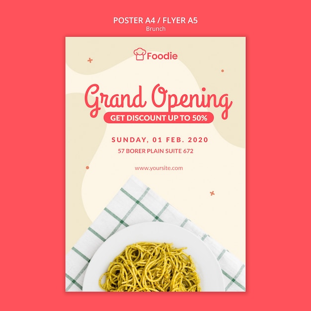 Modèle de Flyer pour restaurant