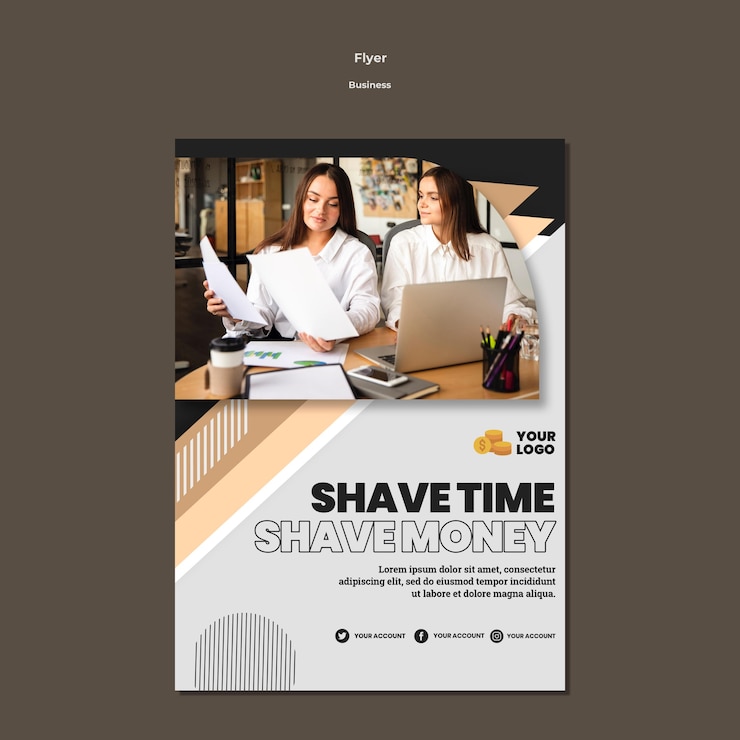 PSD gratuit modèle de flyer professionnel a5