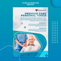 PSD gratuit modèle de flyer de soins premium