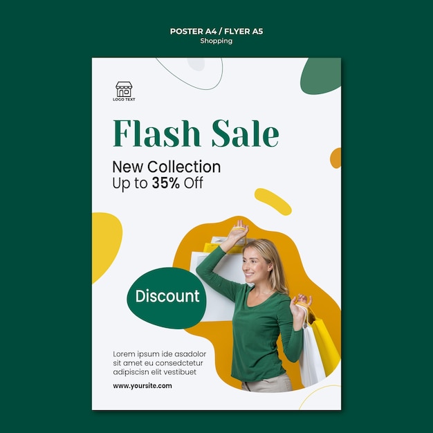 Modèle De Flyer De Vente Shopping