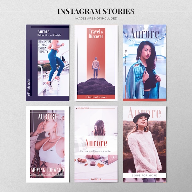 PSD gratuit modèle d'histoire de mode instagram