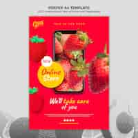 PSD gratuit modèle d'impression de l'année des fruits et légumes