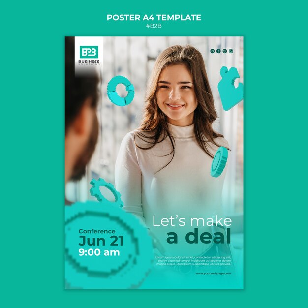 Modèle d'impression d'entreprise à entreprise