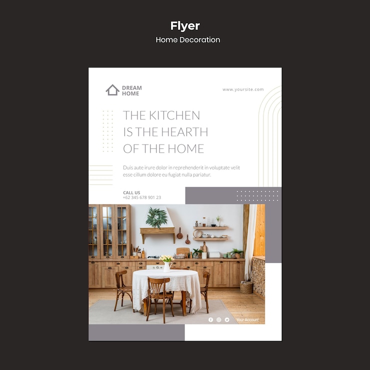 PSD gratuit modèle d'impression pour la décoration de la maison