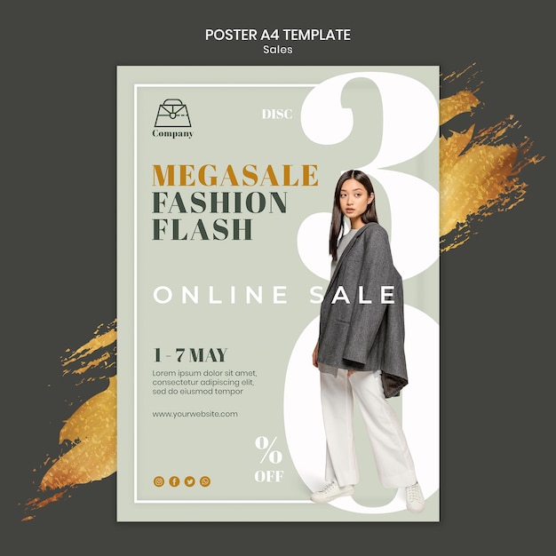 Modèle D'impression De Vente De Mode