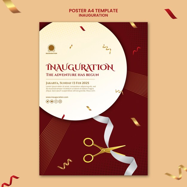 Modèle d'inauguration réaliste