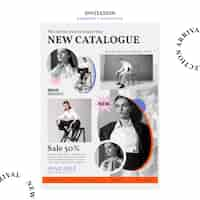 PSD gratuit modèle d'invitation au catalogue de la mode