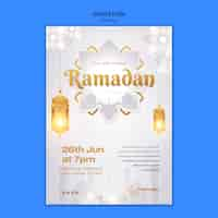 PSD gratuit modèle d'invitation à la célébration du ramadan