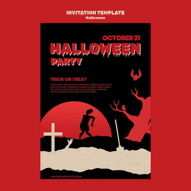 Modèle D'invitation à La Célébration D'halloween