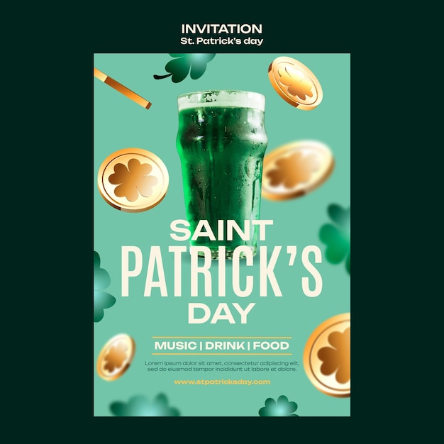 Modèle D'invitation à La Célébration De La Saint-patrick