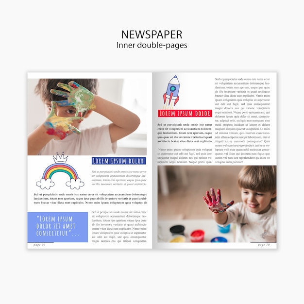 Modèle de journal sur l'enfance des enfants