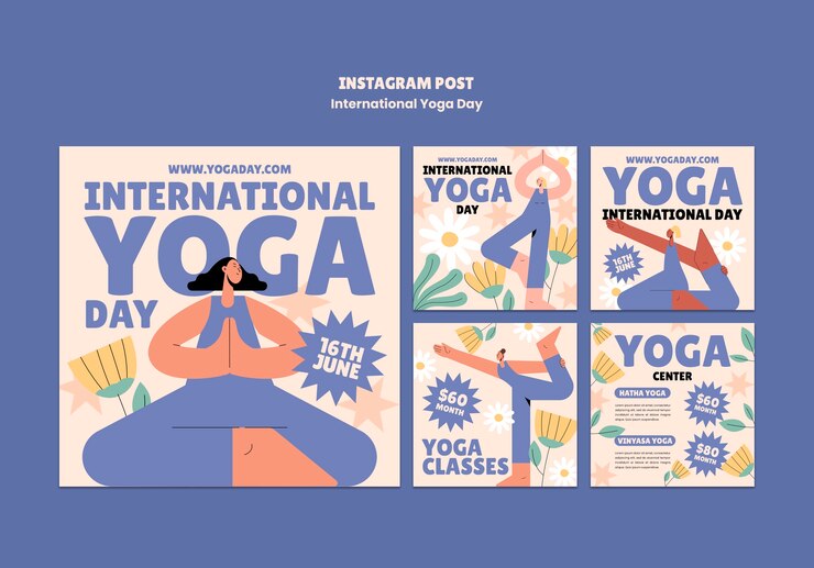 Modèle de la journée internationale du yoga