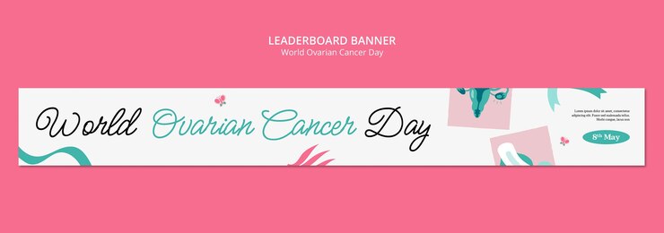 PSD gratuit modèle de la journée mondiale du cancer de l'ovaire