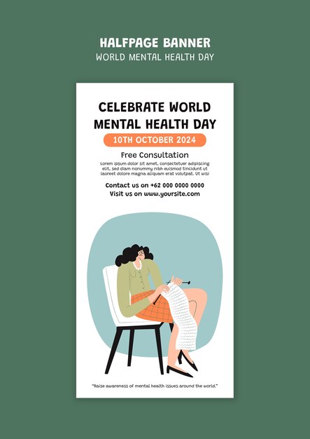 Modèle de la journée mondiale de la santé mentale