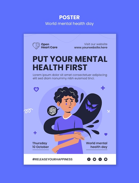 Modèle de la journée mondiale de la santé mentale