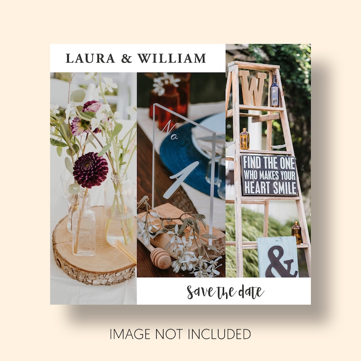 PSD gratuit modèle de mariage instagram