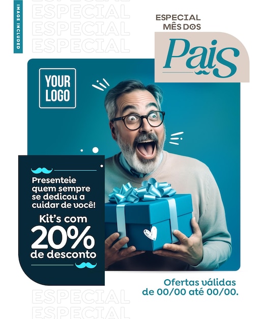 PSD gratuit modèle de médias sociaux a4 cadeaux du mois spécial parent039s jusqu'à 20 de réduction