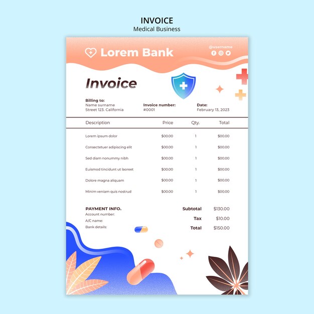 Modèle médical dégradé