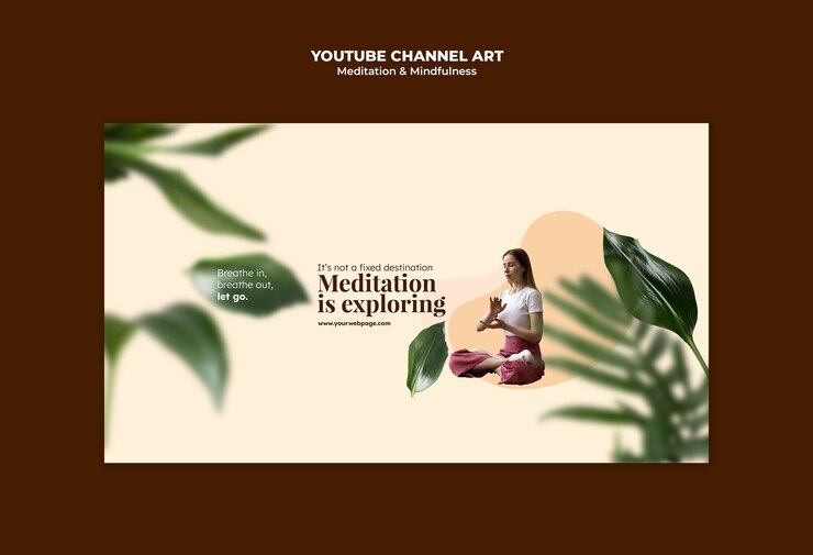 PSD gratuit modèle de méditation et de pleine conscience