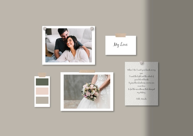 Modèle De Moodboard De Mariage