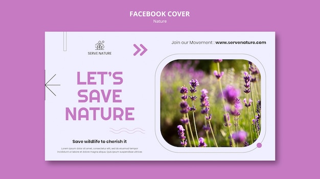 PSD gratuit modèle nature design plat