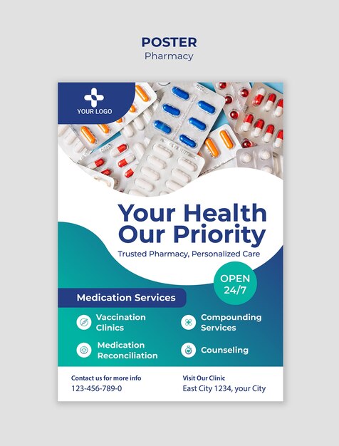 Modèle de pharmacie professionnelle