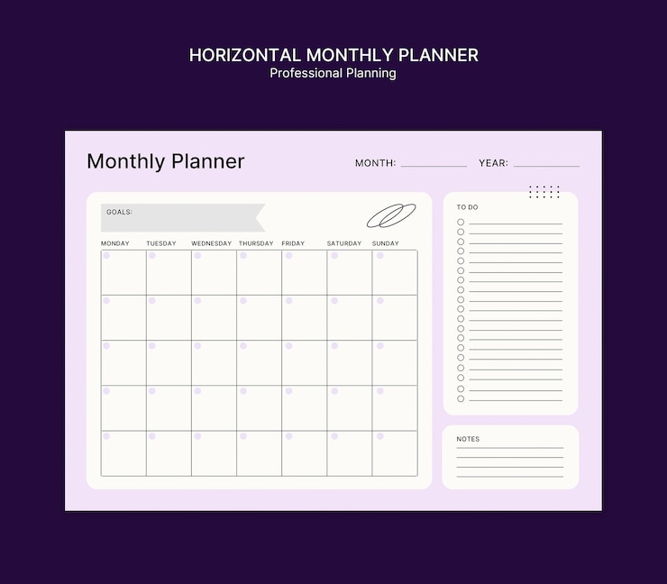 PSD gratuit modèle de planification professionnelle