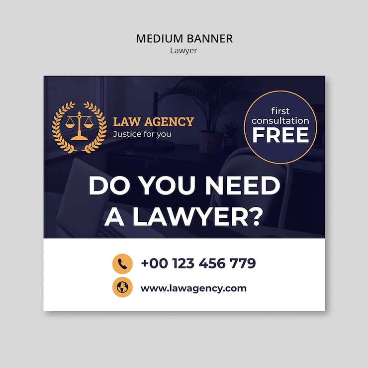 PSD gratuit modèle de profession d'avocat