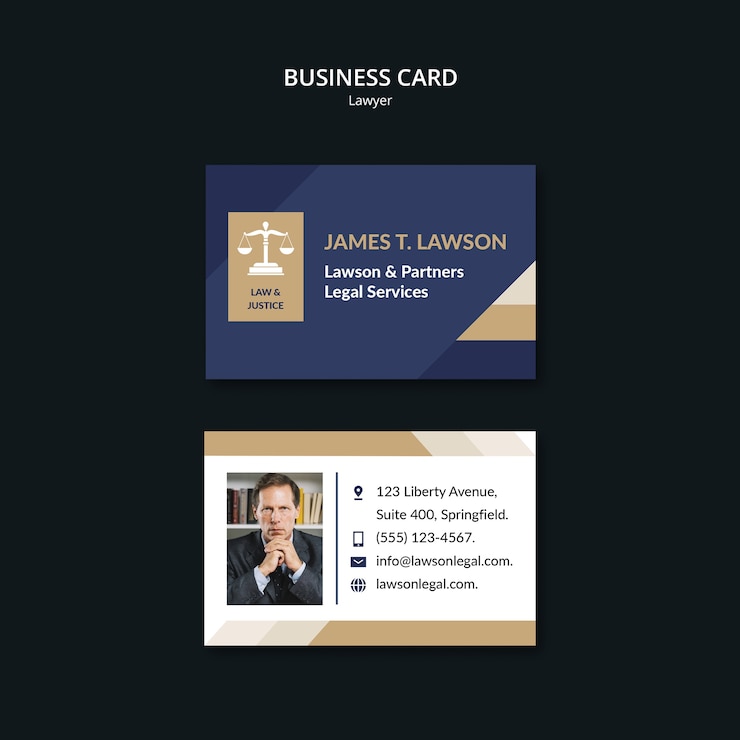 PSD gratuit modèle de profession d'avocat