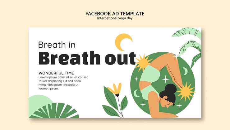 PSD gratuit modèle de promotion des médias sociaux pour la célébration de la journée internationale du yoga